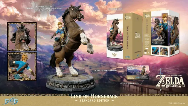 First 4 Figures Breath of the Wild Link on Horseback statuetă rășină Standard