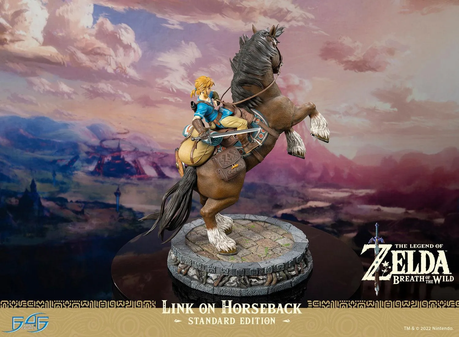 First 4 Figures Breath of the Wild Link on Horseback statuetă rășină Standard