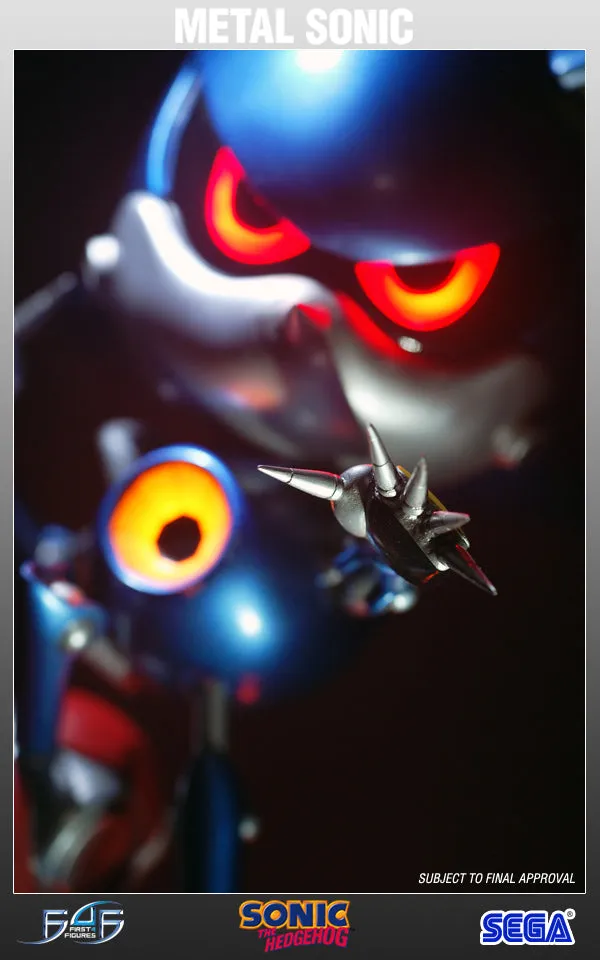 First 4 Figures Sonic Metal Sonic statuetă rășină Exclusive LED