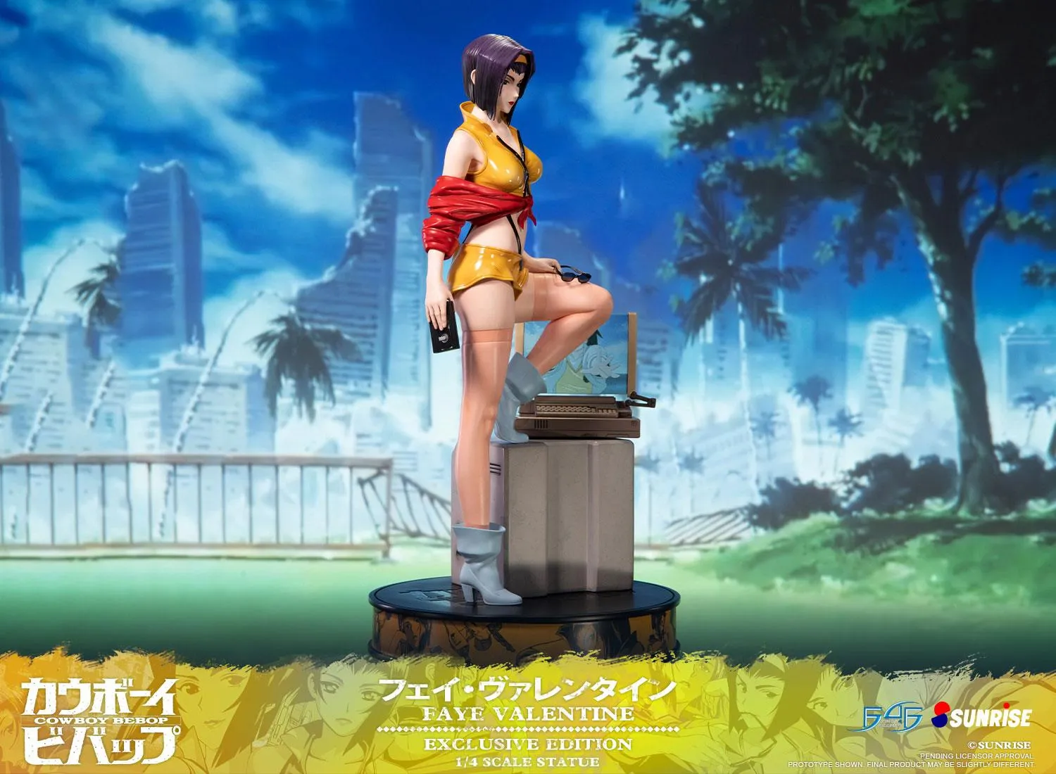 First 4 Figures Cowboy Bebop Faye Valentine statueta 1/4 caseta