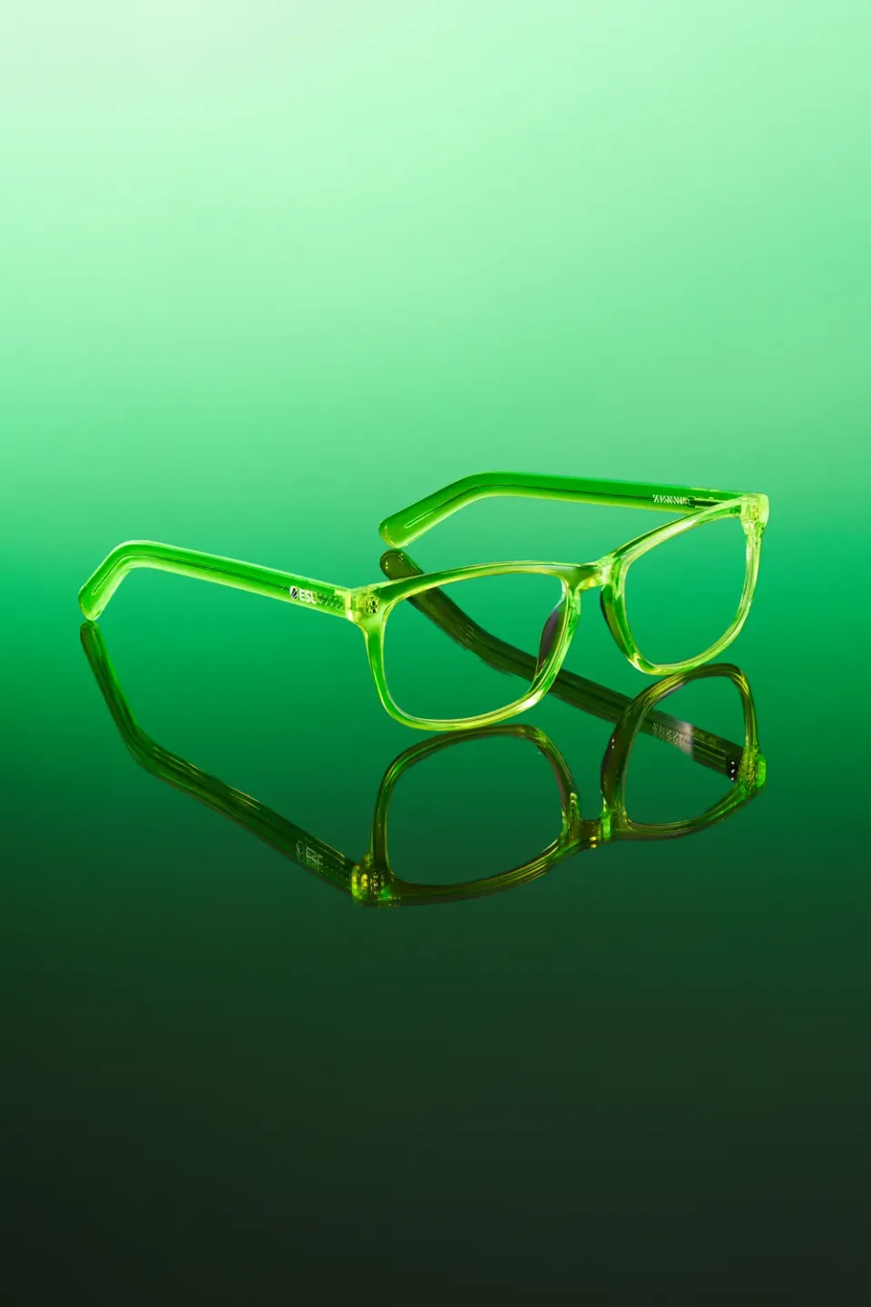 ESL x Zenni Square Glasses ochelari neon gaming