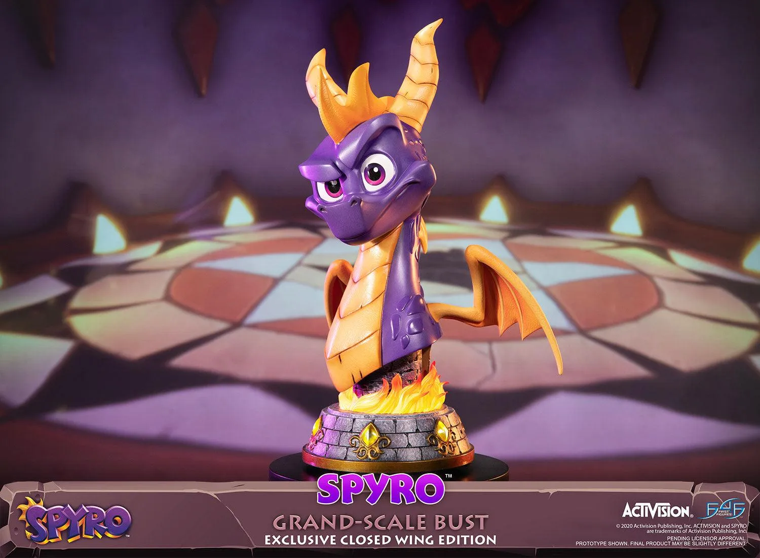 First 4 Figures Spyro Grand-Scale Bust statuetă Closed Wing Edition