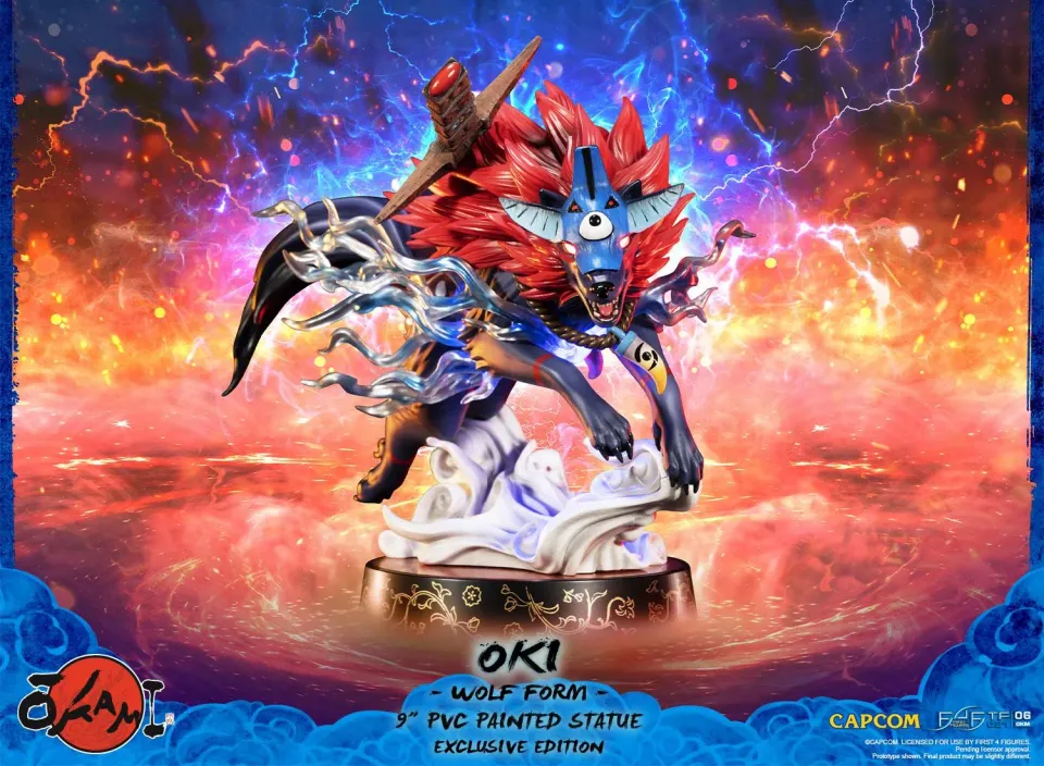 First 4 Figures Okami Oki Wolf statuetă PVC Exclusive LED