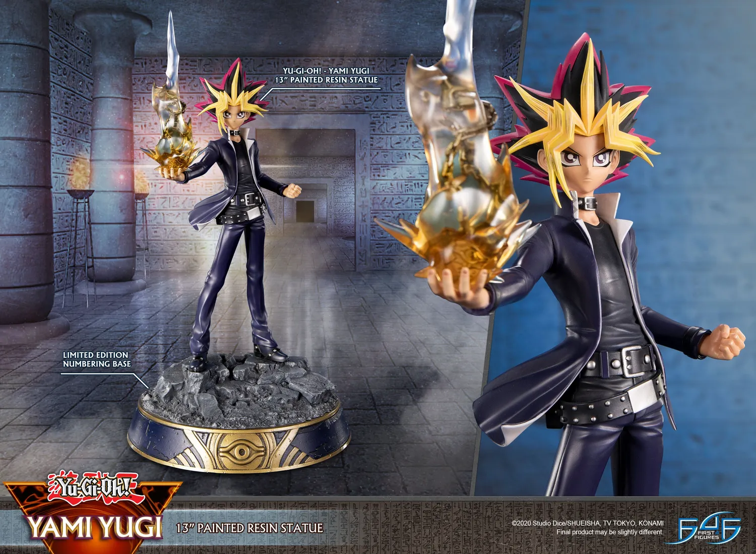 First 4 Figures Yu-Gi-Oh Yami Yugi Statuetă Puzzle Mileniului