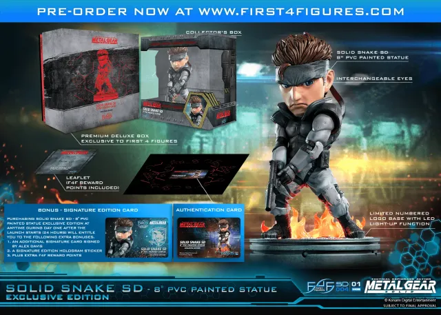 First 4 Figures Solid Snake SD Exclusive figurină PVC