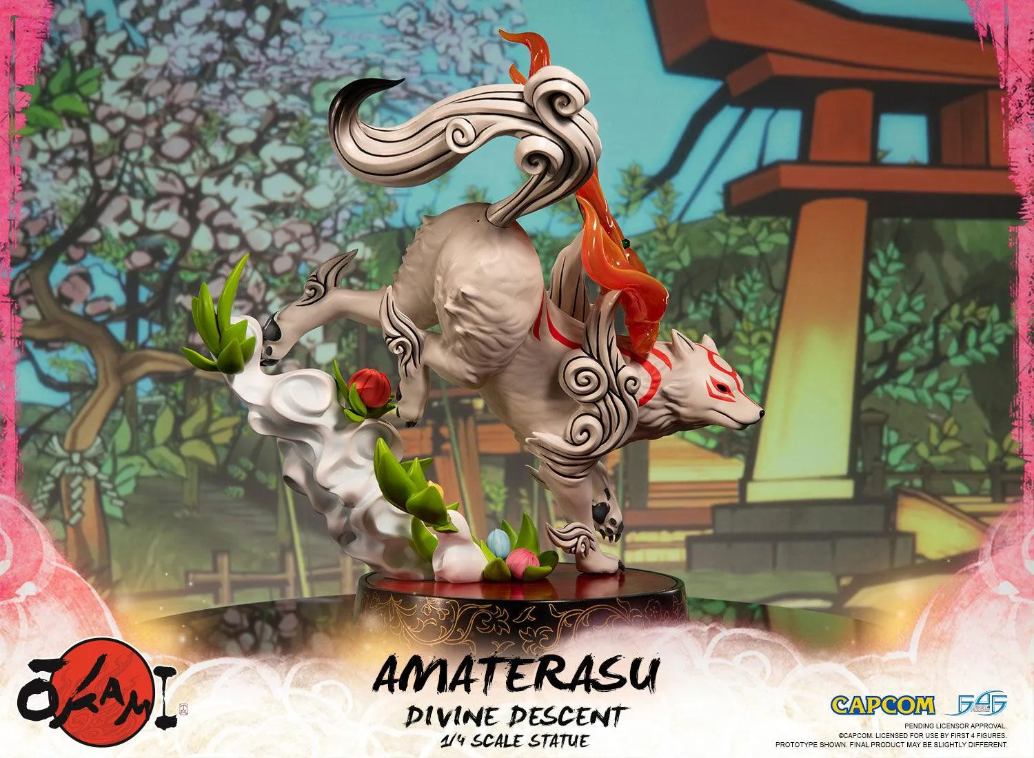 First 4 Figures Okami Amaterasu Divine Descent statuetă rășină Standard