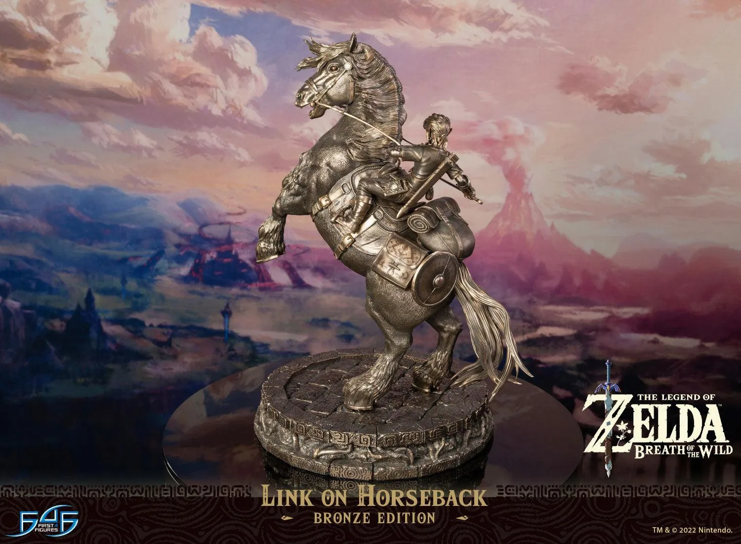 First 4 Figures Zelda Link on Horseback statuetă bronz