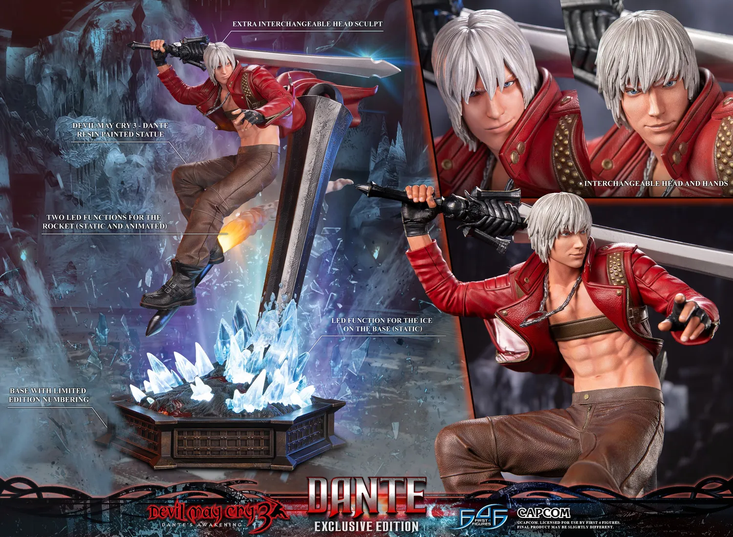 First 4 Figures Devil May Cry 3 Dante statueta rasina Exclusive