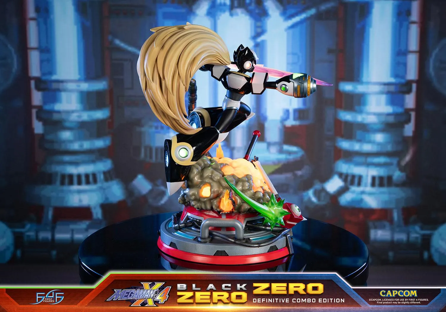 First 4 Figures Mega Man X Zero Combo statueta Definitive rasina LED