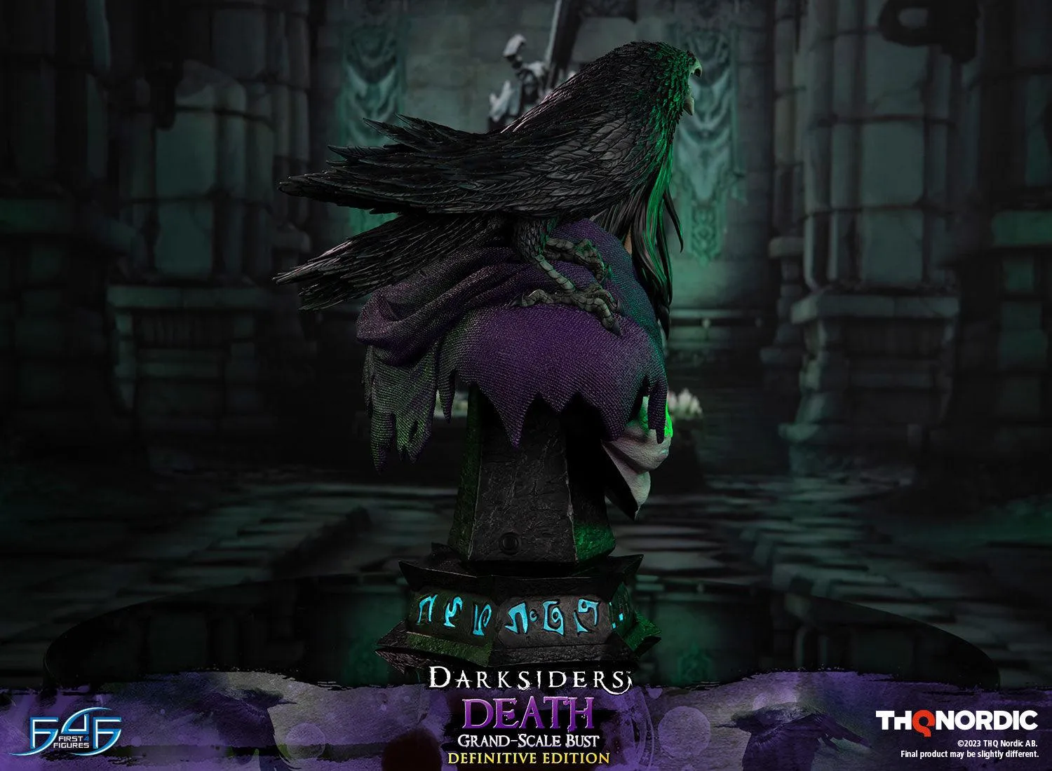 First 4 Figures Darksiders Death bust rășină LED
