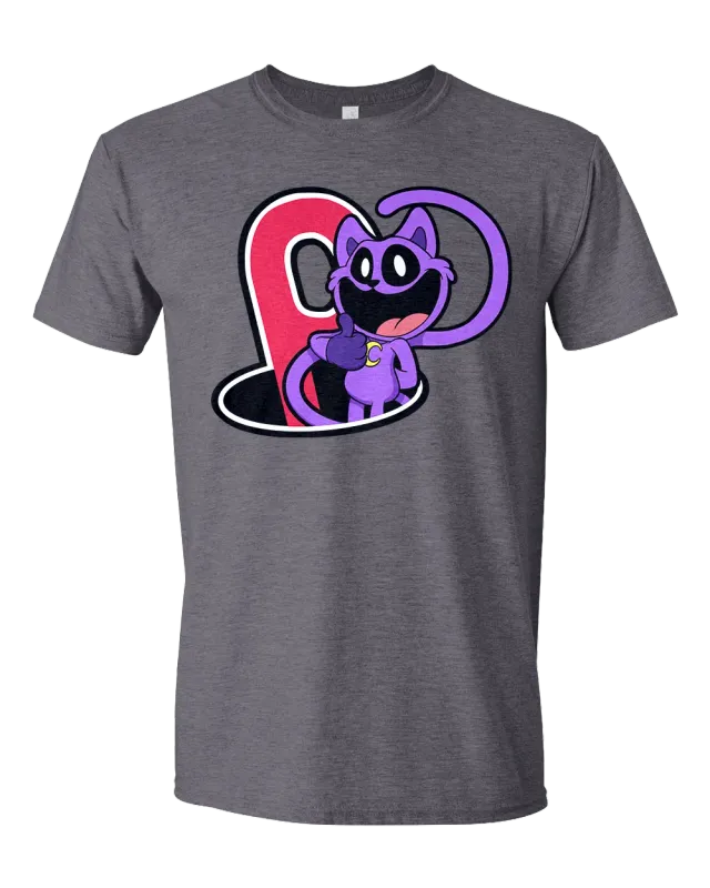Huggy Wuggy Smiling Critters CatNap tricou cărbune
