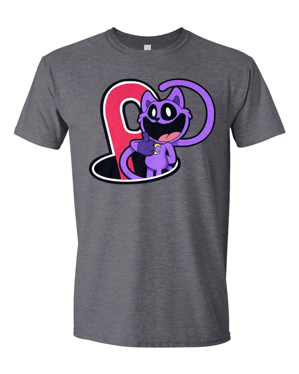 Huggy Wuggy Smiling Critters CatNap tricou cărbune