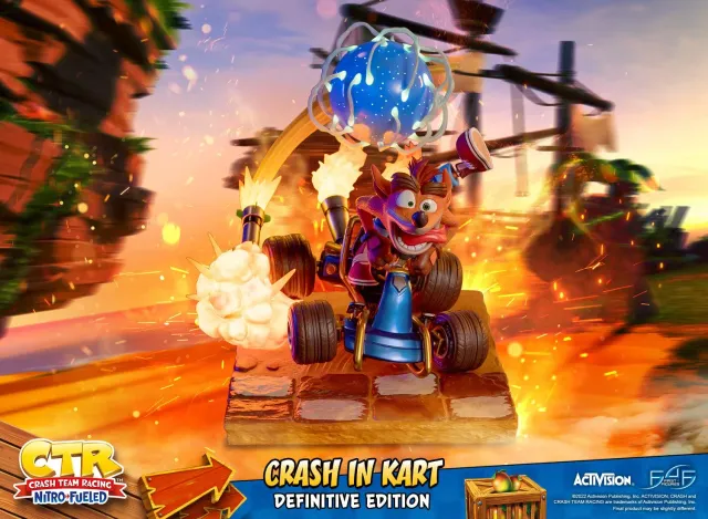 First 4 Figures Crash Kart statueta rasina Definitive Edition