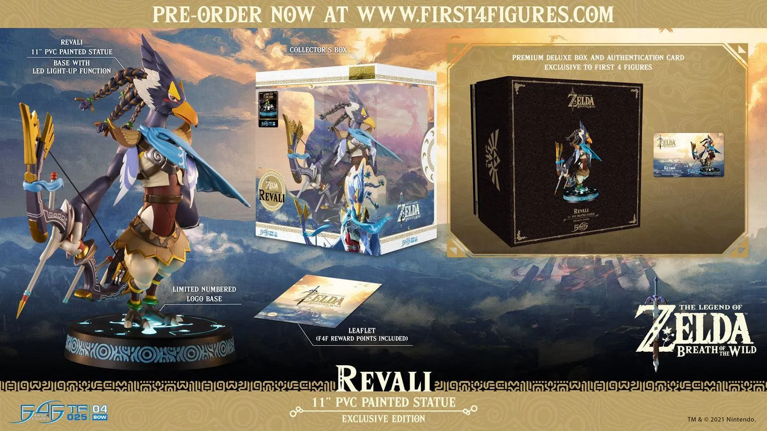 First 4 Figures Zelda Breath of the Wild Revali statuetă PVC Exclusive LED