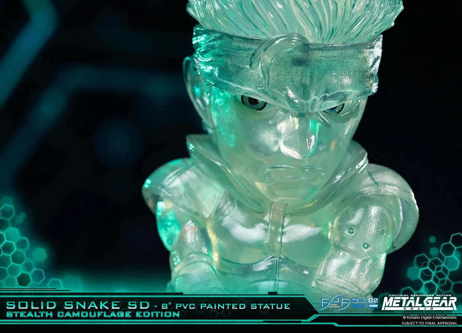 First 4 Figures Solid Snake SD figurina Stealth Camouflage PVC
