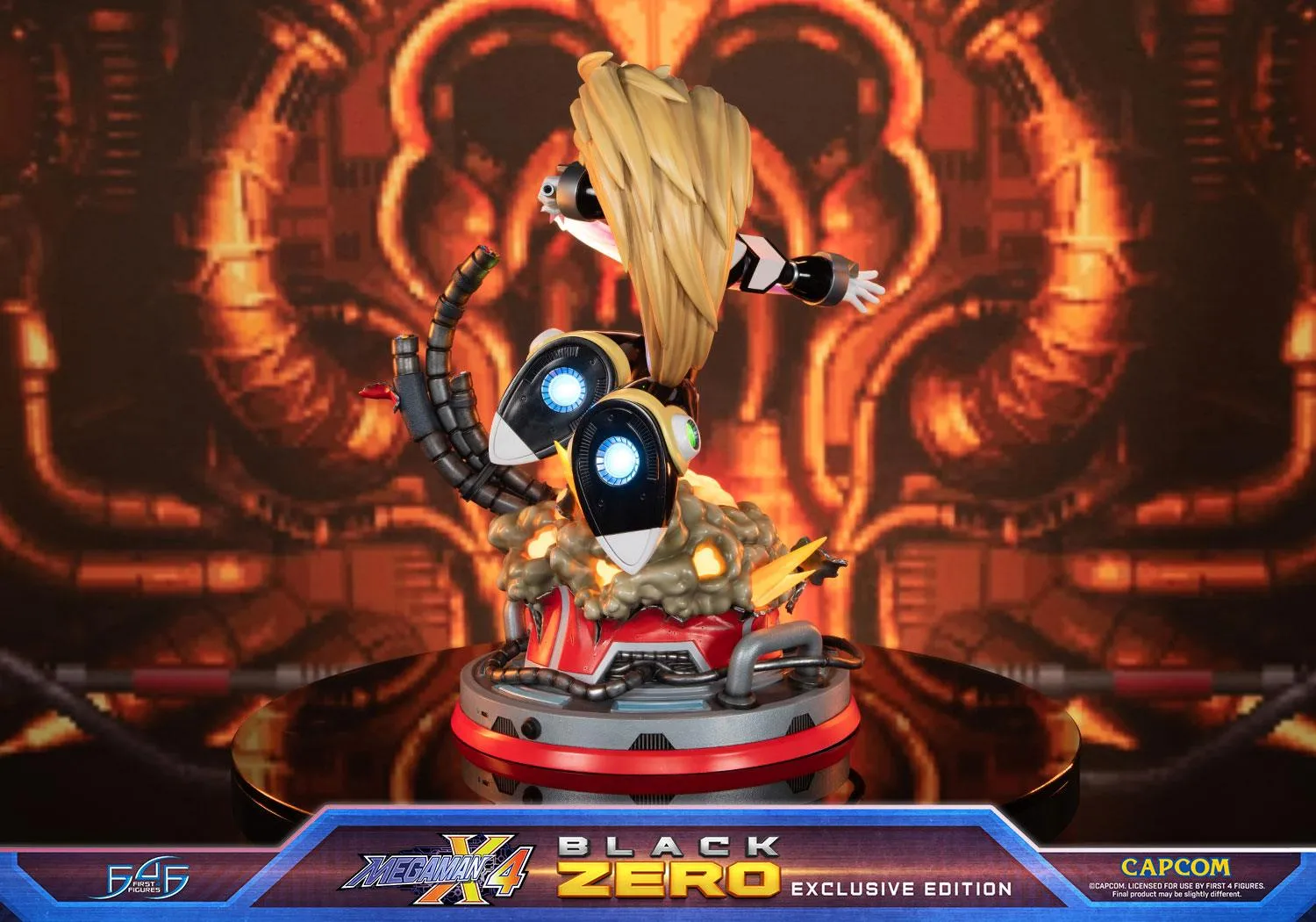 First 4 Figures Mega Man X Black Zero statueta Exclusive LED