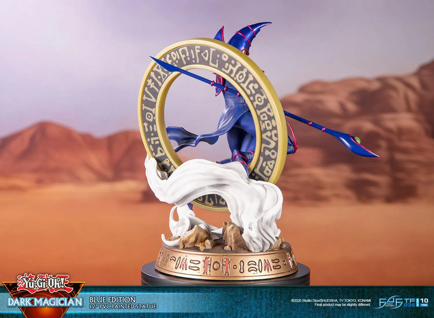 First 4 Figures Yu-Gi-Oh! Dark Magician statuetă Blue PVC