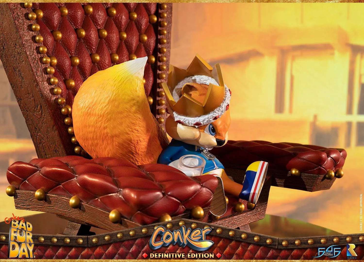 First 4 Figures Conker's Bad Fur Day Conker statuetă Definitive Edition