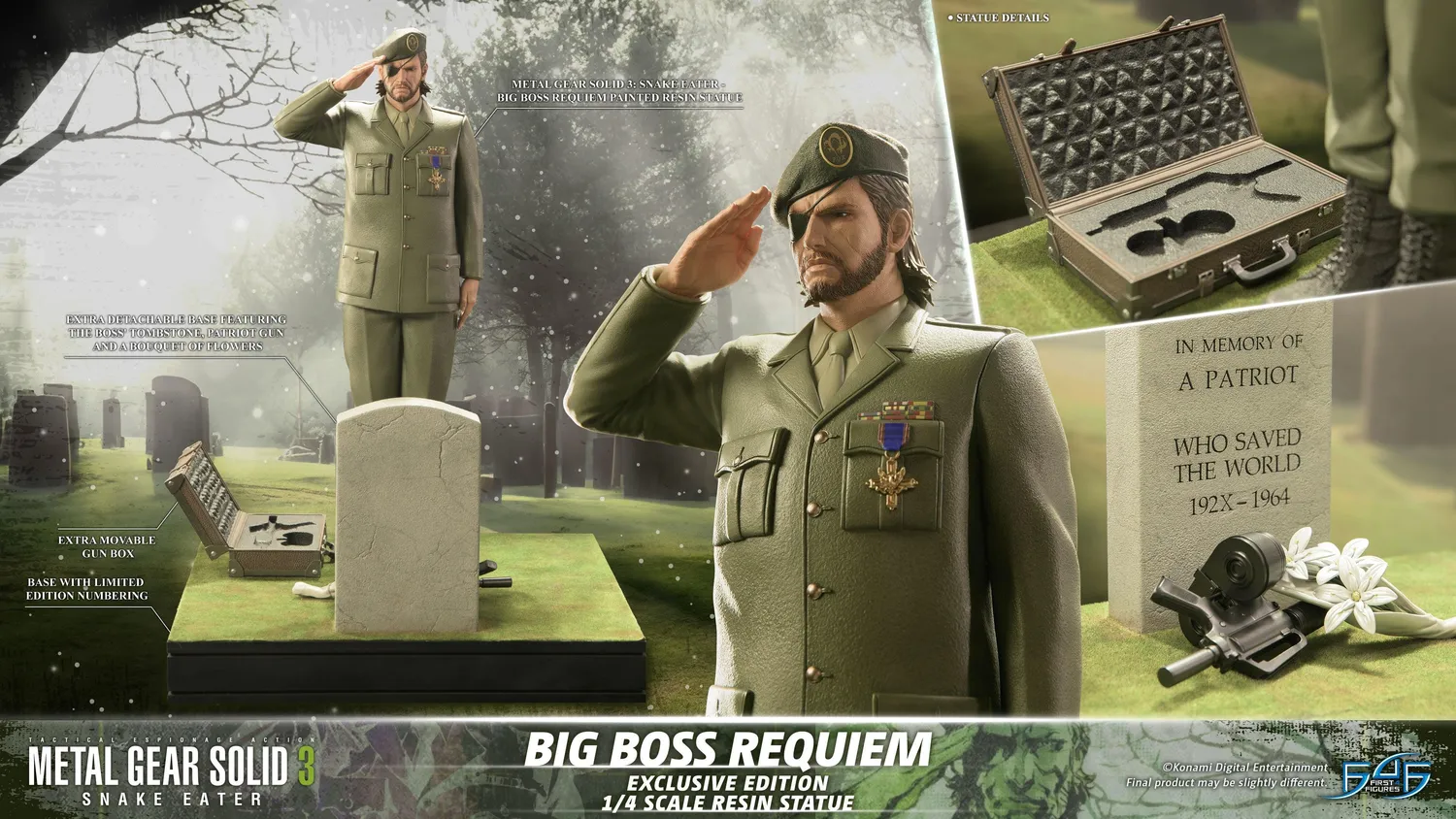First 4 Figures Big Boss Requiem statueta rasina exclusiva