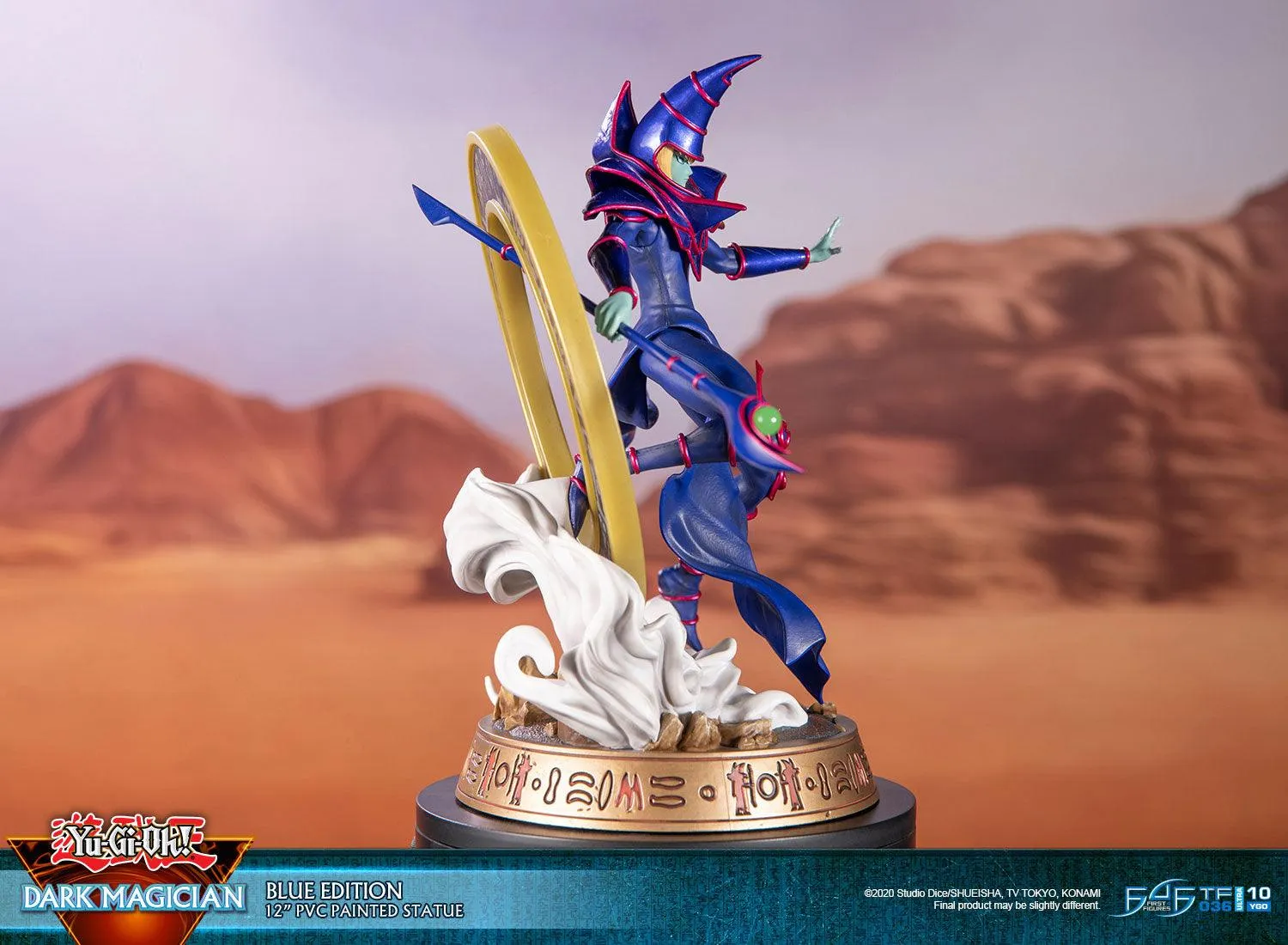 First 4 Figures Yu-Gi-Oh! Dark Magician statuetă Blue PVC