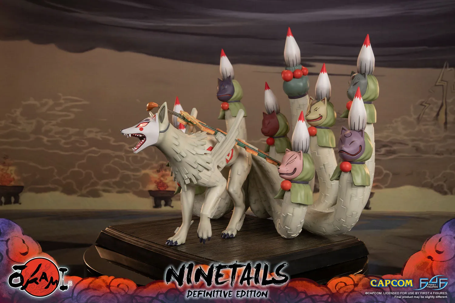 First 4 Figures Okami Ninetails statueta Definitive Edition LED