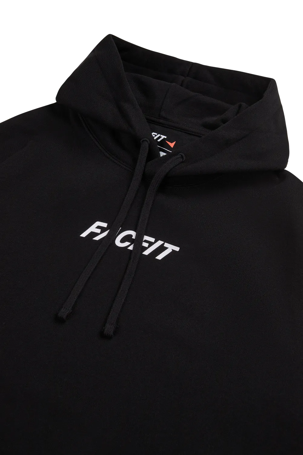 ESL FACEIT Logo hanorac negru cu gluga bumbac