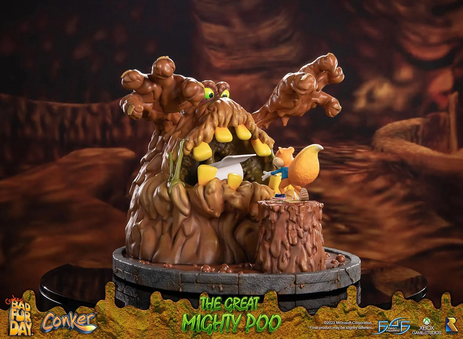 First 4 Figures Conker Great Mighty Poo statuie rasina 36,5 cm