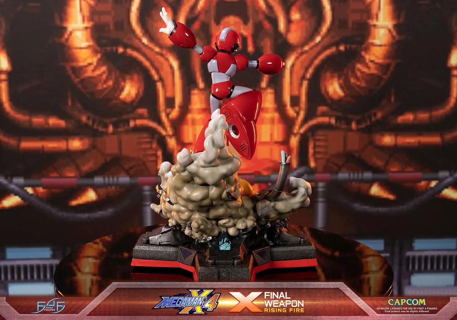 First 4 Figures Mega Man X4 X statuetă Rising Fire Final Weapon