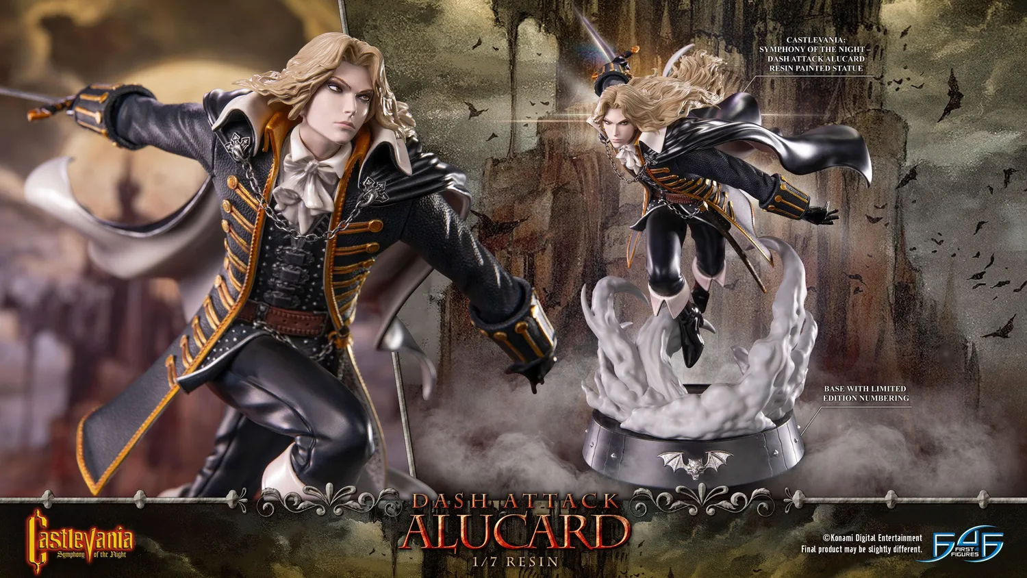 First 4 Figures Castlevania Alucard statuetă Dash Attack 30 cm