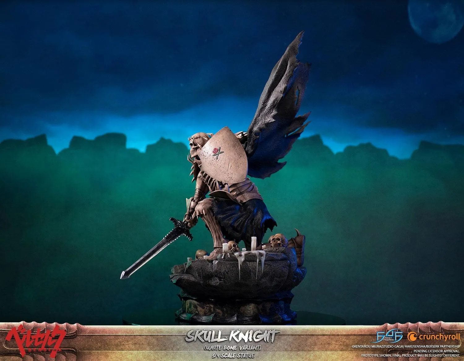First 4 Figures Berserk Skull Knight White Bone statuetă