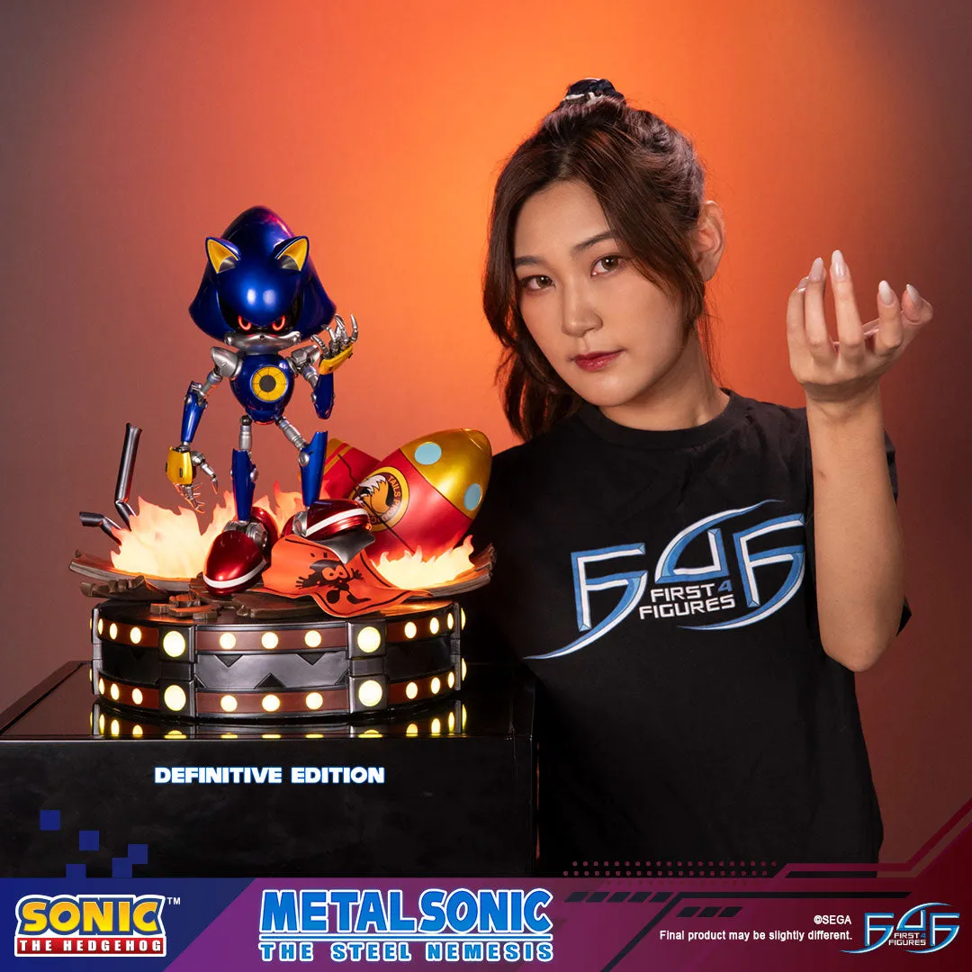 First 4 Figures Sonic Metal Sonic statueta Definitive LED