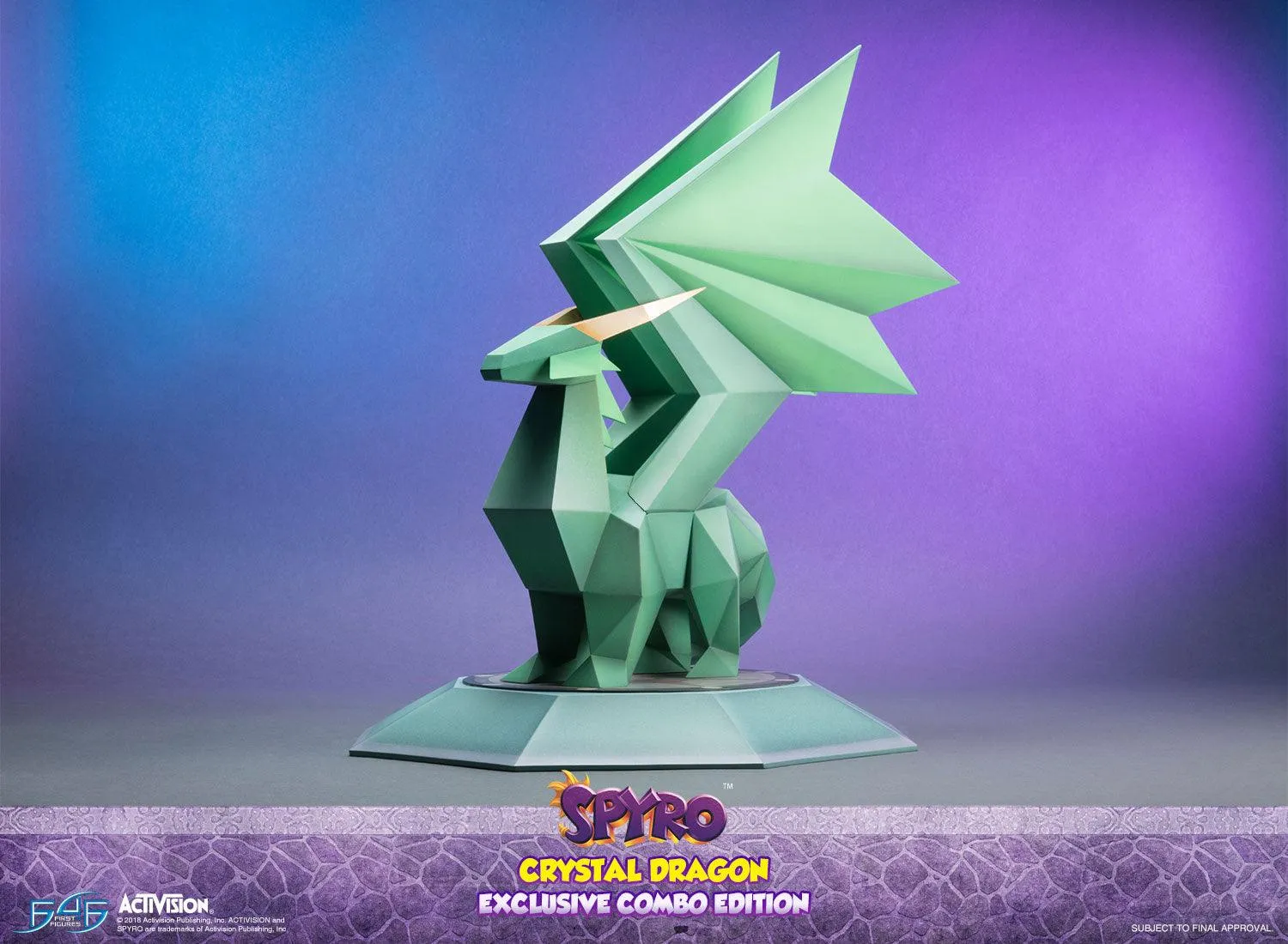 First 4 Figures Spyro Crystal Dragon statueta Exclusive Combo