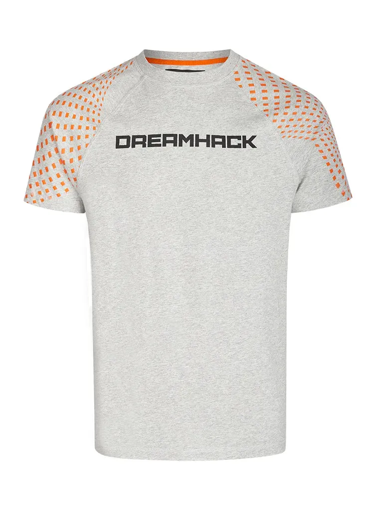 DreamHack Raglan tricou maneca scurta Grey Warp bumbac