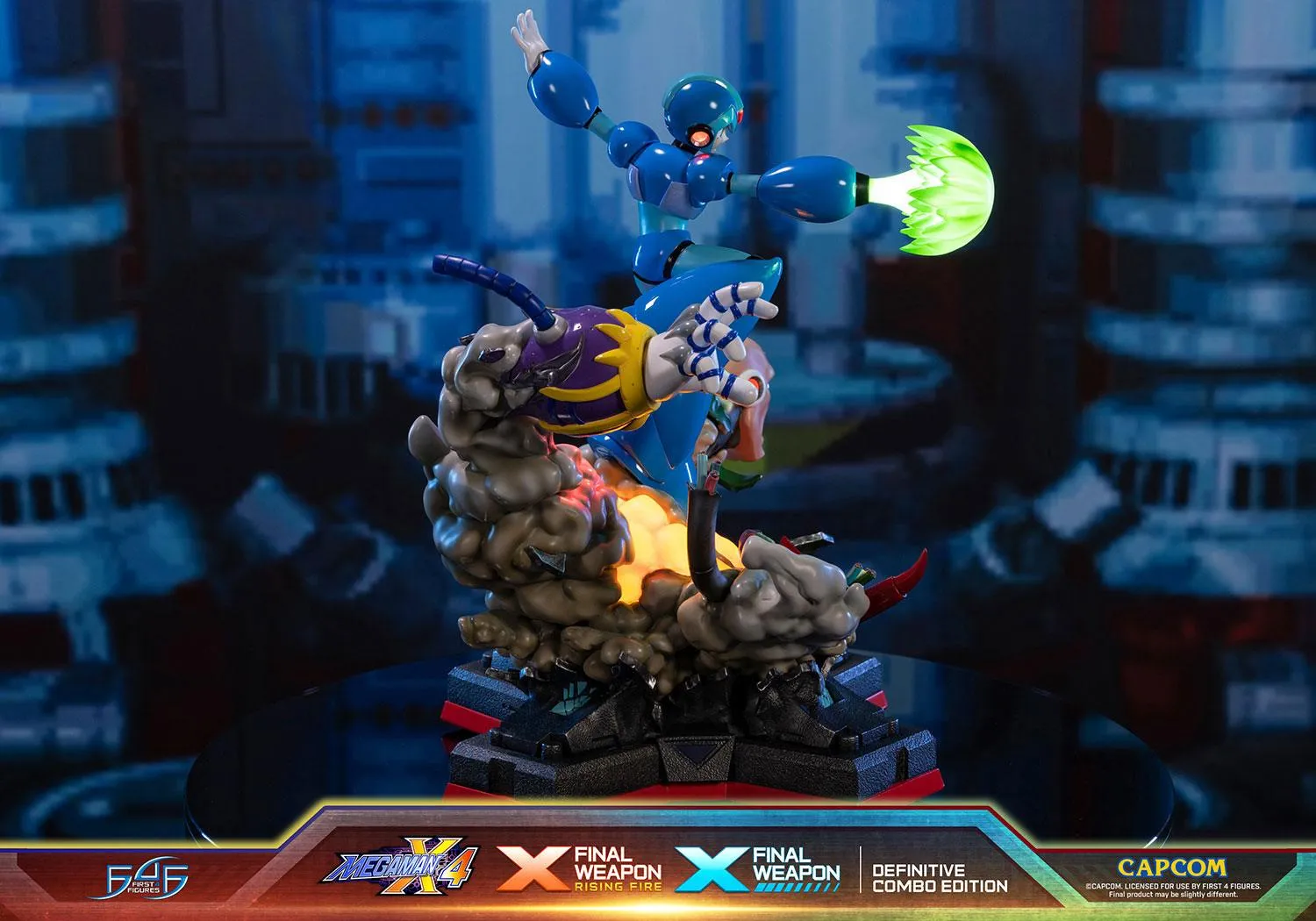 First 4 Figures Mega Man X4 X Final Weapon statuetă Combo 2 buc