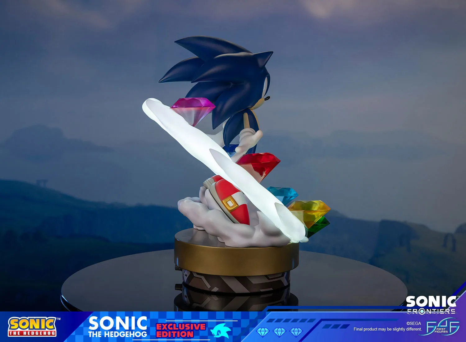 First 4 Figures Sonic Frontiers Sonic statuetă rășină exclusivă LED