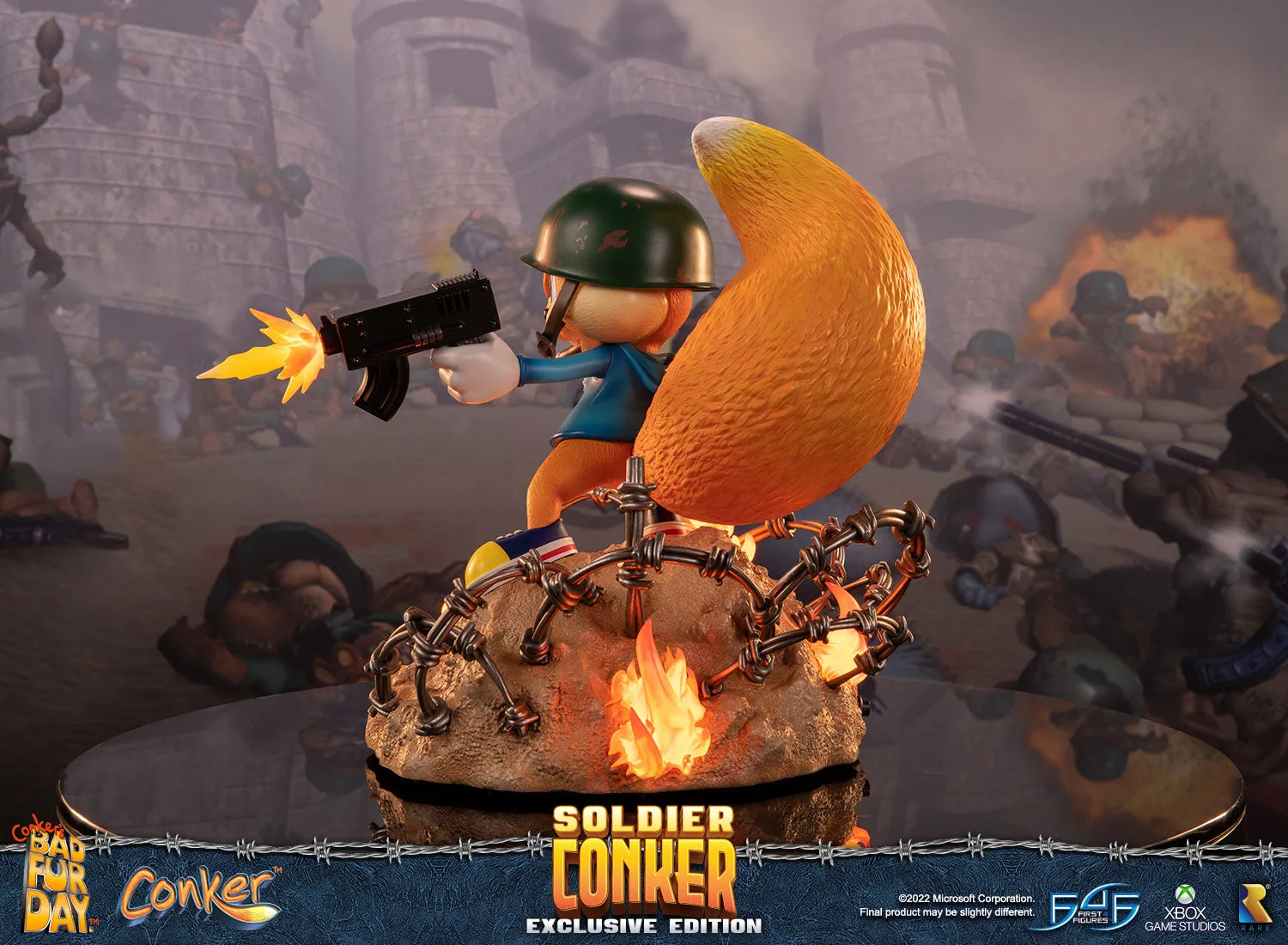 First 4 Figures Conker Soldier Conker statueta Exclusive LED