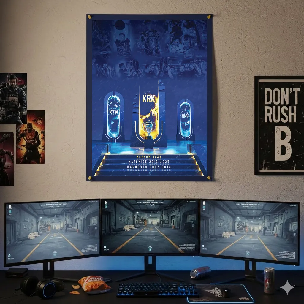 ESL Gaming IEM Krakow 2026 Poster Multicolor Istoria Turneului