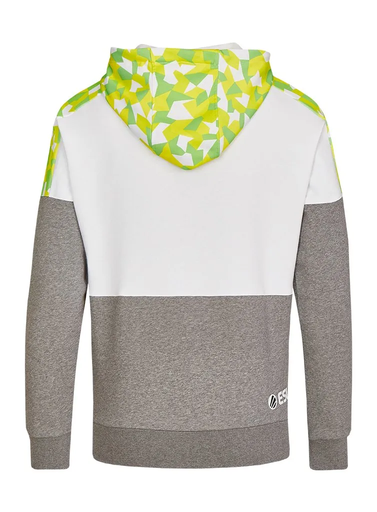 Hanorac ESL Classic Colorblock alb-gri bumbac