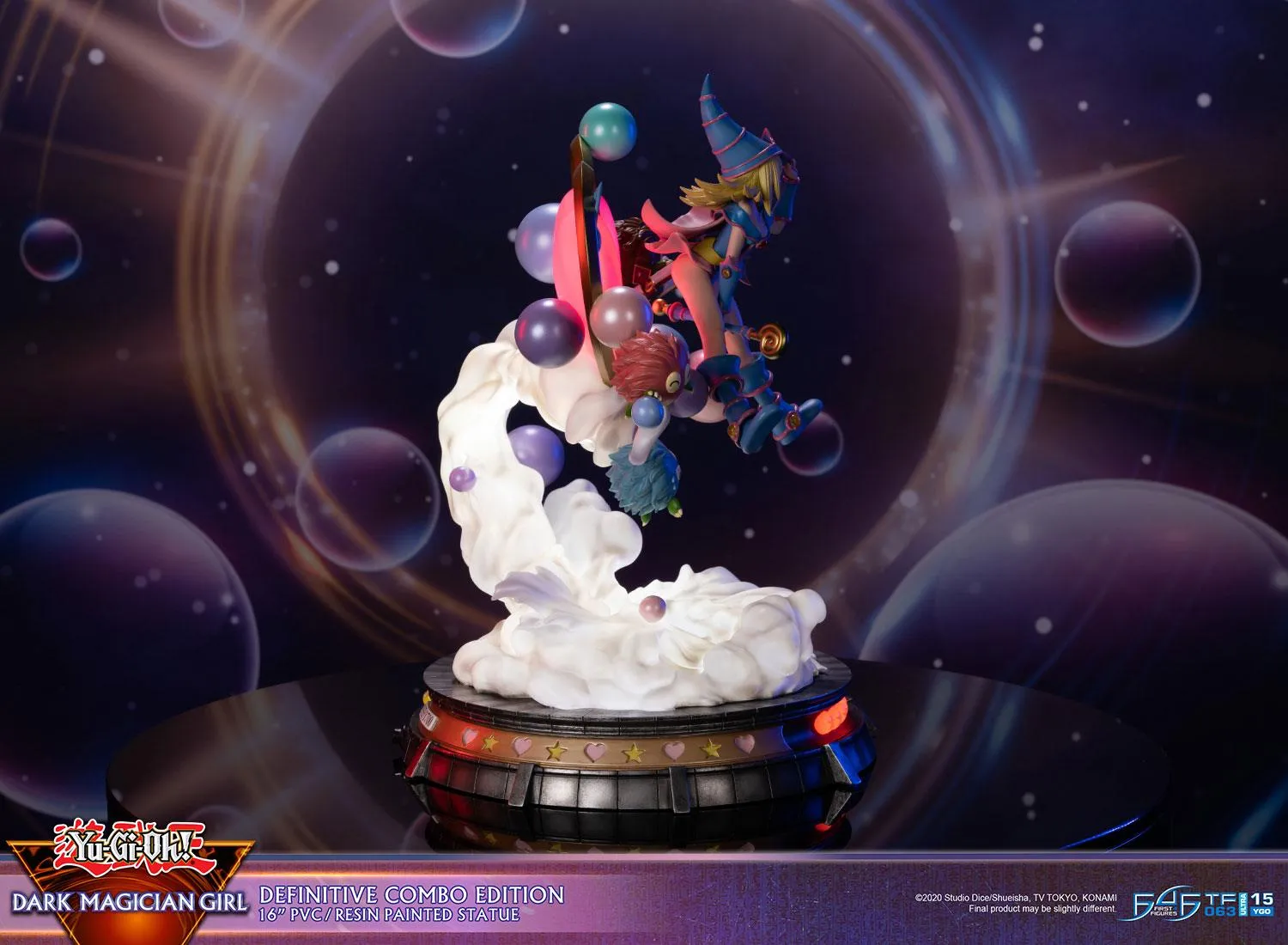 First 4 Figures Yu-Gi-Oh Dark Magician Girl statuetă Combo 39cm