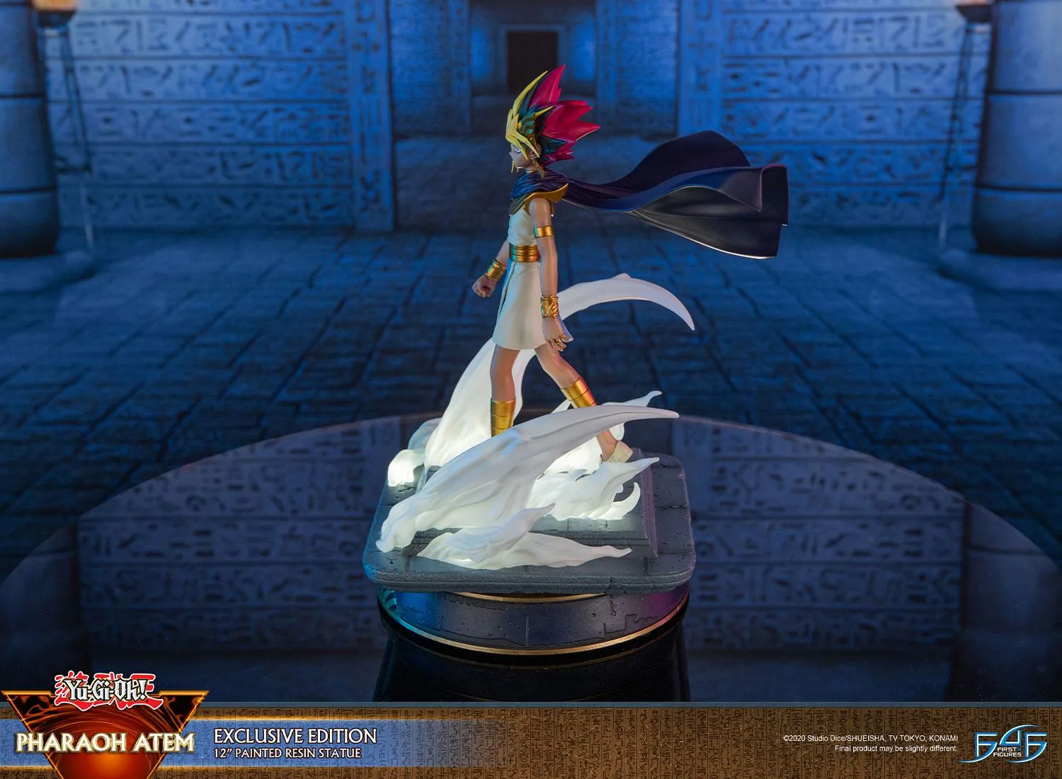 First 4 Figures Yu-Gi-Oh! Pharaoh Atem statuetă Exclusive cu LED