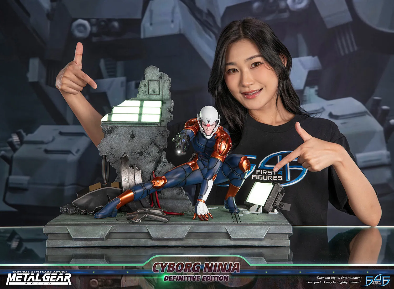 First 4 Figures Metal Gear Solid Gray Fox statuetă rășină Definitive