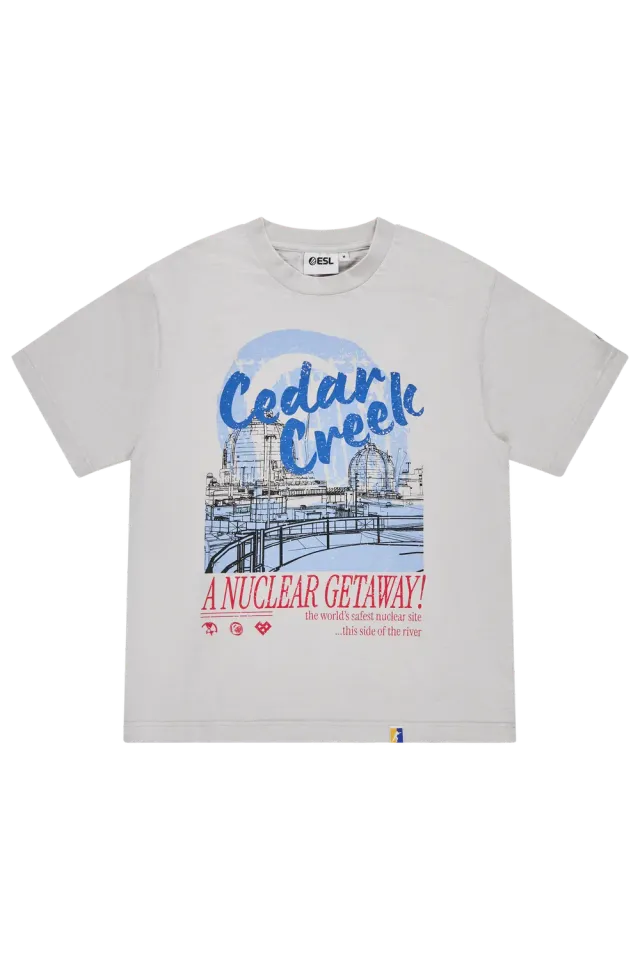 ESL Cedar Creek Tee tricou gri bumbac 100%