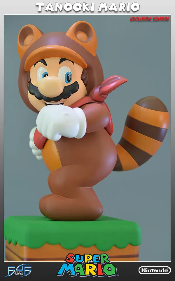 First 4 Figures Super Mario Tanooki Mario statuetă exclusivă