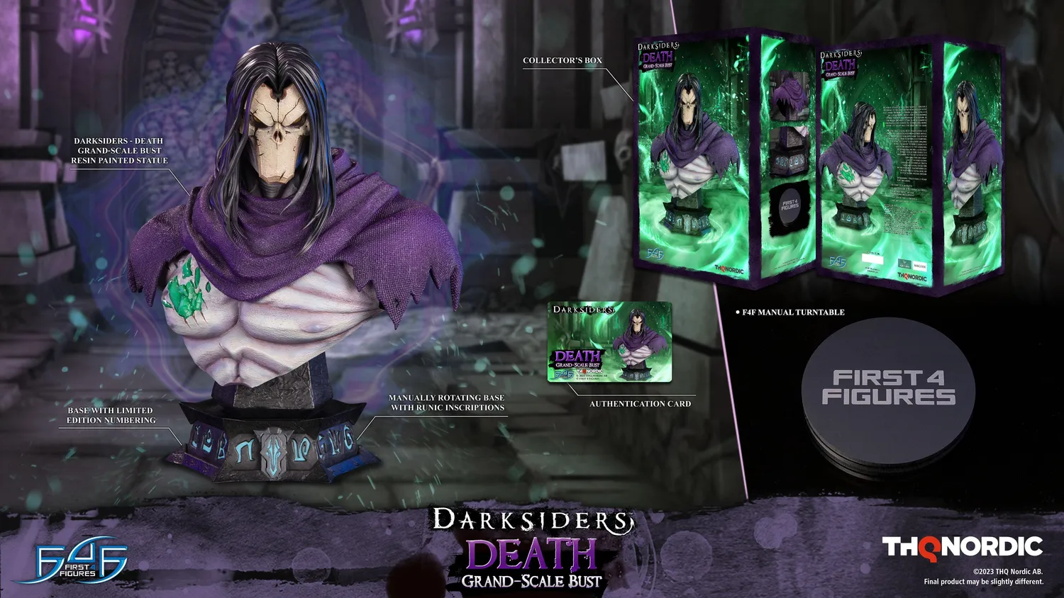 First 4 Figures Darksiders Death bust rasina rotativ