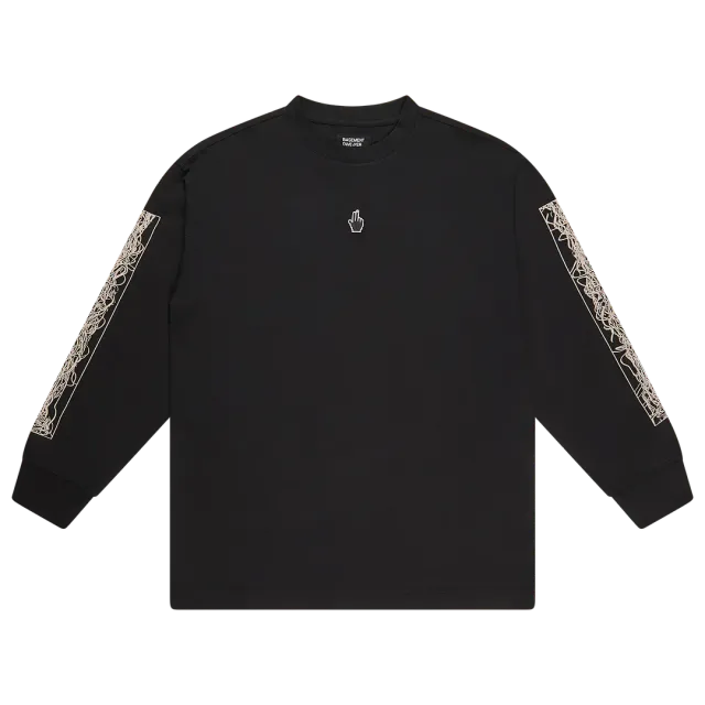 ESL BASEMENT DWE//ER bluza neagra maneca lunga