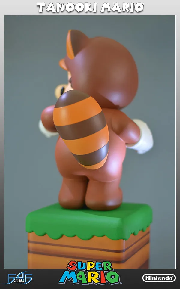 First 4 Figures Super Mario Tanooki Mario statuetă 38 cm rășină