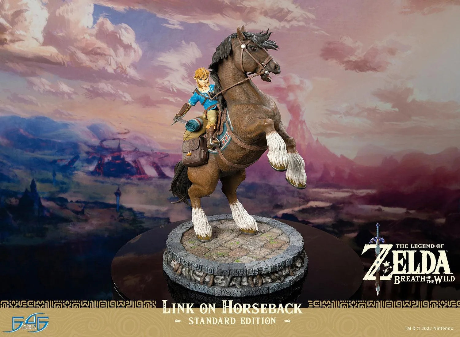 First 4 Figures Breath of the Wild Link on Horseback statuetă rășină Standard