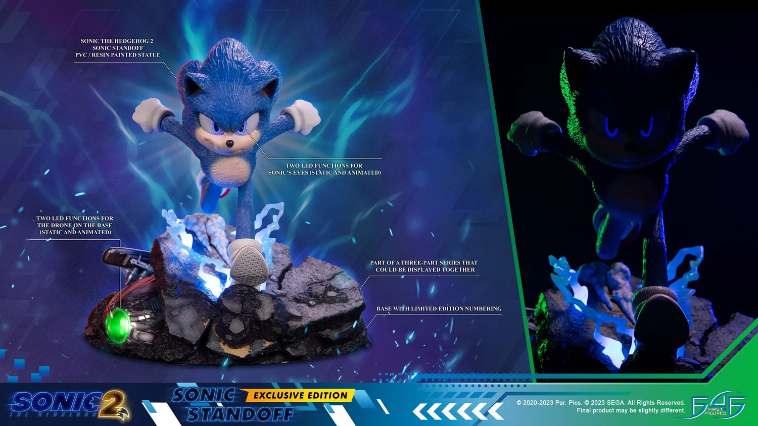 First 4 Figures Sonic Standoff Exclusive statuetă rășină