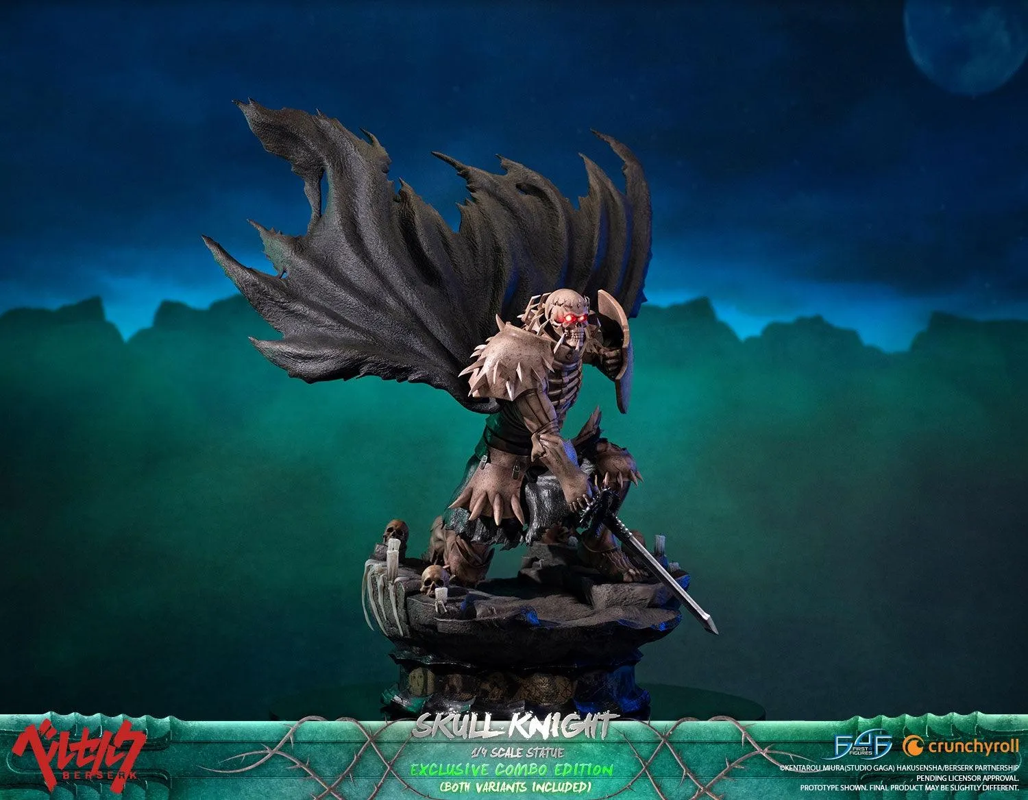 First 4 Figures Berserk Skull Knight statuetă combo exclusiv 2 buc