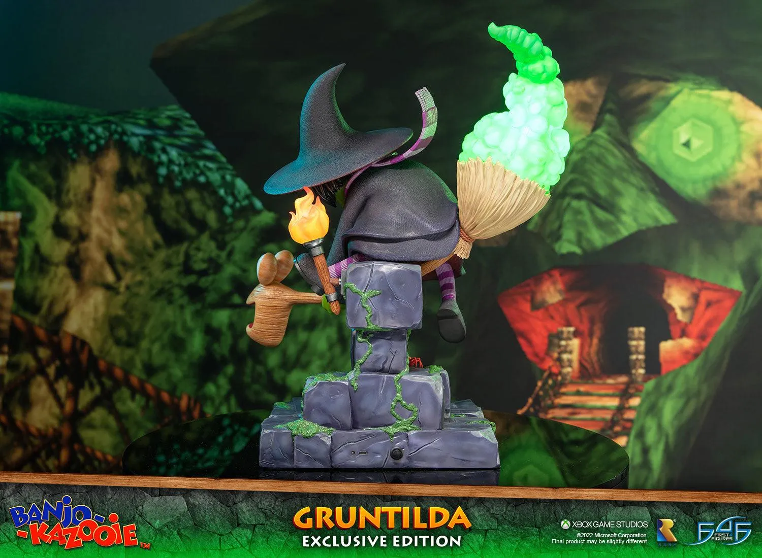 First 4 Figures Banjo-Kazooie Gruntilda statueta Exclusive LED